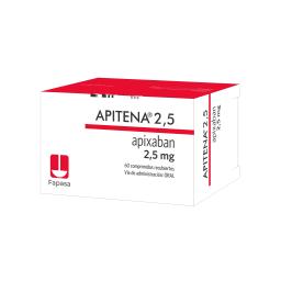 Apitena Apixaban 2,5 mg - Cont. 60 Comprimidos Recubiertos