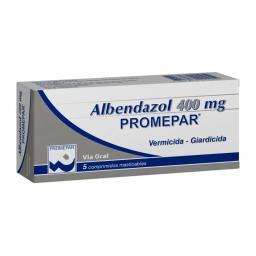 Albendazol 400 mg Promepar - Cont. 5 Comprimidos