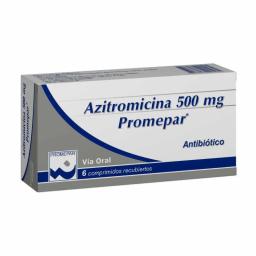 Azitromicina 500 mg Promepar - Cont. 6 Comprimidos Recubiertos