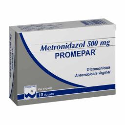 Metronidazol Promepar 500 mg - Cont. 10 Ovulos Vaginales