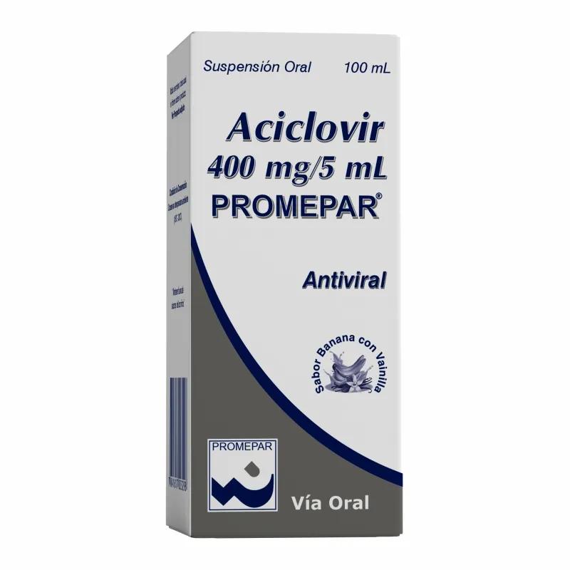 Aciclovir 400 mg Promepar - Cont. 100 ml