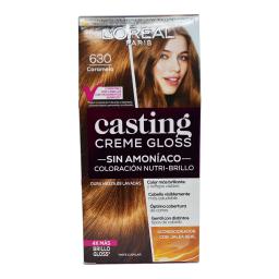 Coloracion crema sin amoniaco Nutri-Brillo L´oreal Nro. 630 Caramelo