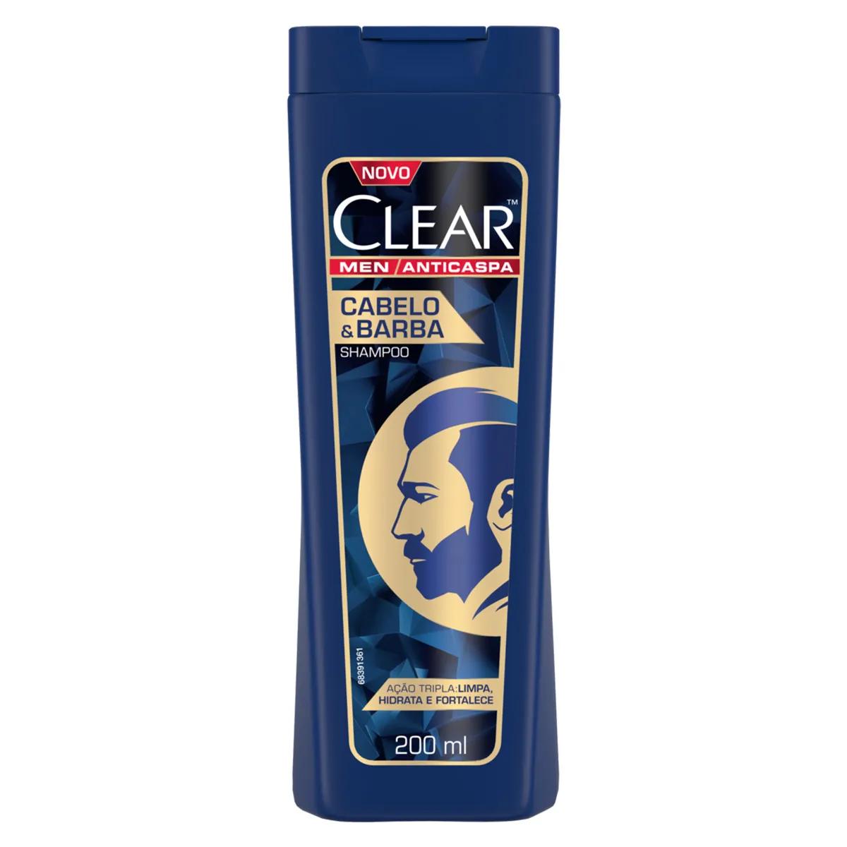 Shampoo Para Cabello y Barba Clear Men - 200ml