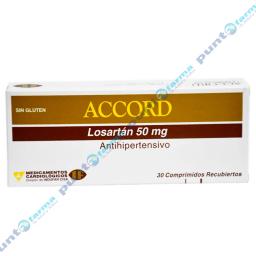 Accord Losartán 50 mg - Cont. 30 Comprimidos