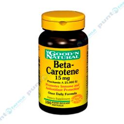 Beta Caroteno 15 mg Good N Natural  - Cont. 100 cápsulas blandas