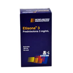 Etisona 3 Prednisolona 3 mg/mL - Jarabe de 100 mL