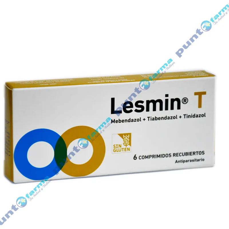 Lesmin T Mebendazol Tiabendazol - Cont. 6 Comprimidos Recubiertos