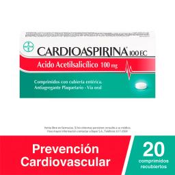 Cardioaspirina 100 EC Acido Acetilsalicilico 100mg - Caja en 20 comprimidos