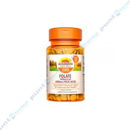 Folate Ácido Fólico 400 mg Sundown Naturals - Cont 250 Cápsulas