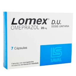 Lomex Omeprazol 20mg - Caja de 7 cápsulas