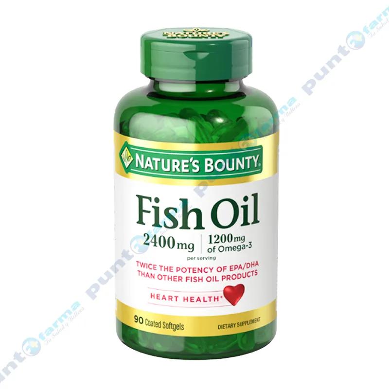 Aceite de Pescado Omega 3 Fish Oil 2400 mg Natures Bounty - Frasco de 90 cápsulas