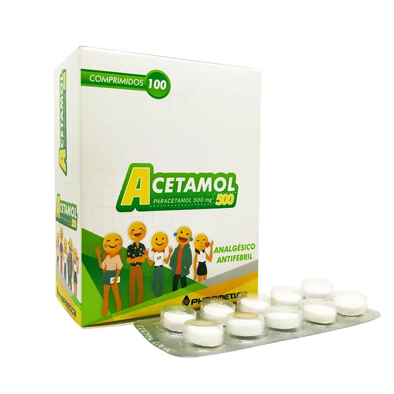 Acetamol Paracetamol 500 - Caja de 100 Comprimidos