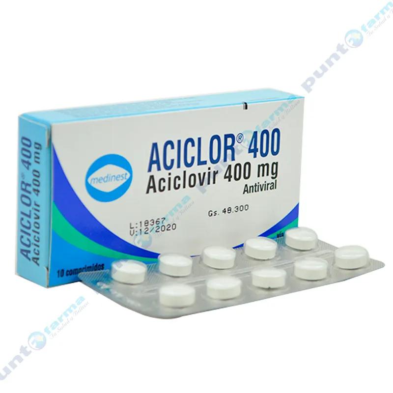 Aciclor 400 - Caja de 10 comprimidos