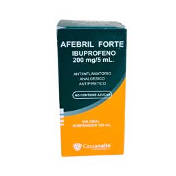 Afebril Forte Ibuprofeno 200mg - Frasco de 100 mL.