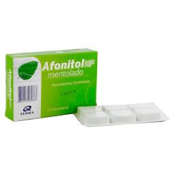 Afonitol NF Mentolado Bencidamina - 12 caramelos