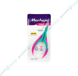 Alicate para cuticulas Touch Merheje Rosa/Verde - 1 unidad