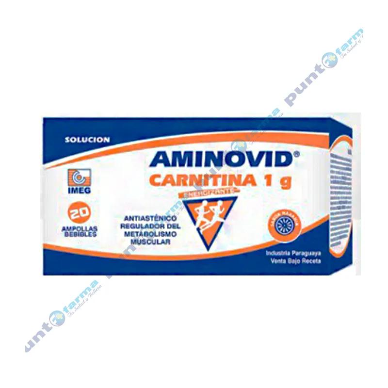 Aminovid Carnitina 1g - Cont. 20 ampollas
