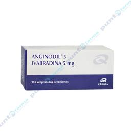 Anginodil Ivabradina 5mg - Caja de 30 comprimidos