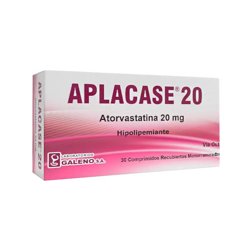 Aplacase Atorvastatina 20 mg  - Caja de 30 comprimidos recubiertos monorranurados