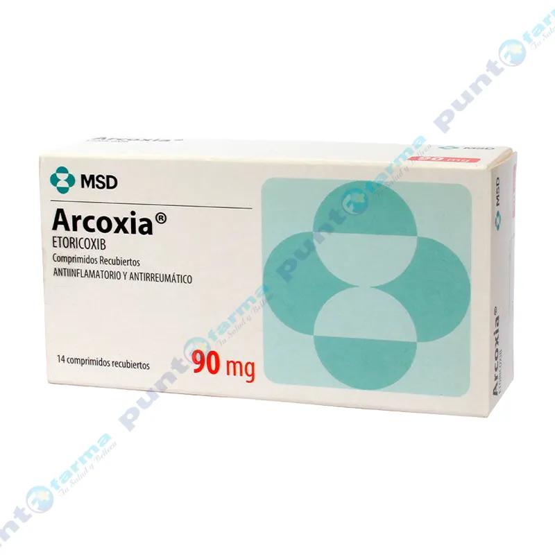 Arcoxia Etoricoxib 90 mg - Caja de 14 comprimidos recubiertos