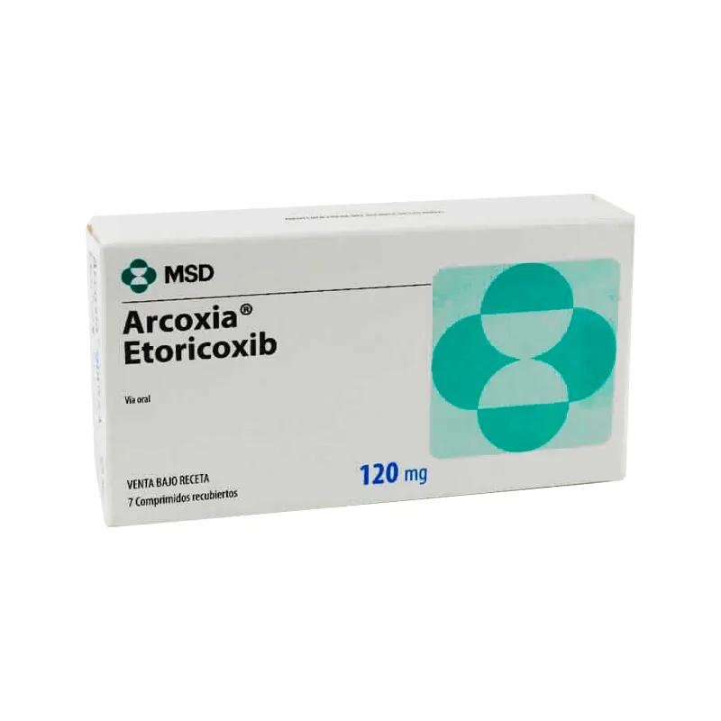Arcoxia Etoricxib 120 mg - Contenido de 7 comprimidos recubiertos