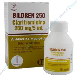 Bildren - Claritromicina 250 mg - Caja de 60mL