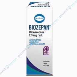 Biozepan -Clonazepam 2,5 mg - Frasco gotero de  20 mL