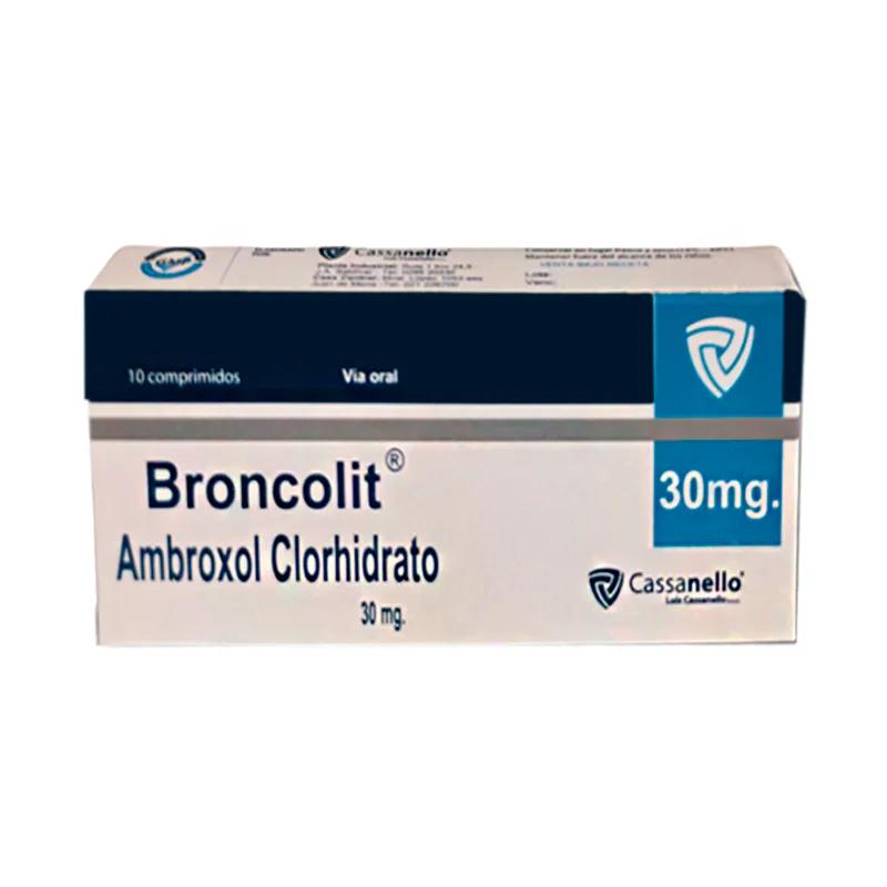 Broncolit Ambroxol Clorhidrato 30 mg - Caja de 10 comprimidos