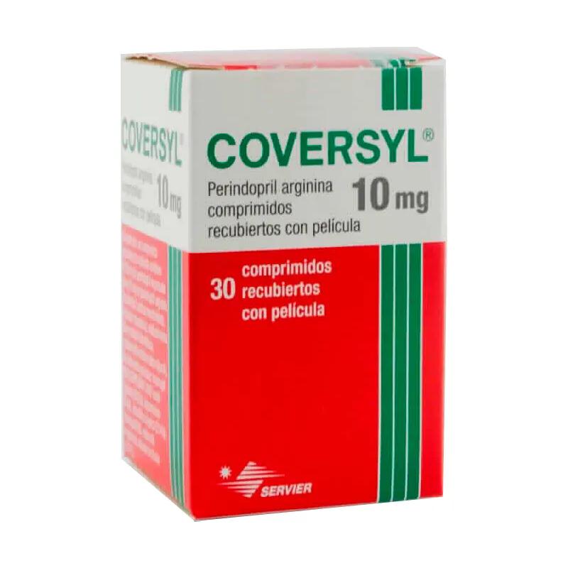 Coversyl Perindopril Arginina 10 mg - Caja de 30 Comprimidos Recubiertos