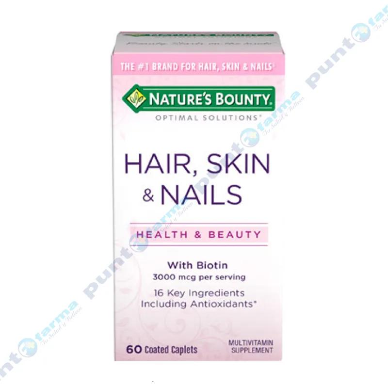 Cabello Piel y Uñas Hair Skin y Nails Natures Bounty - Cont. 60 cápsulas
