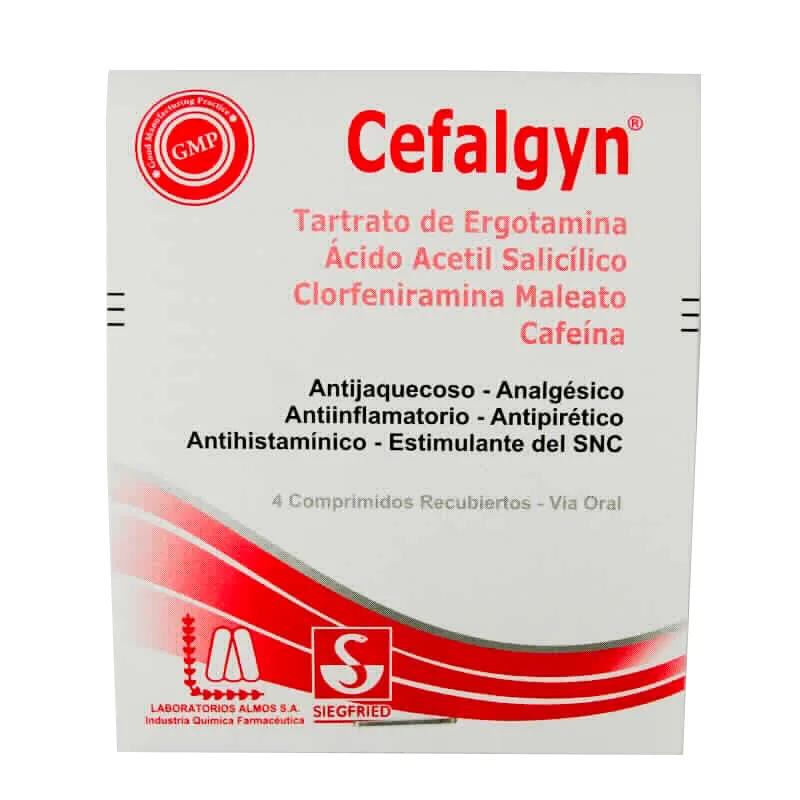 Cefalgyn - Sobre de 4 comprimidos recubiertos