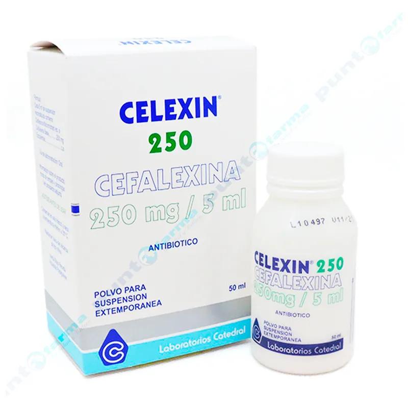 Celexin 250 Cefalexina 250 mg/5 mL - Suspensión de 50 mL