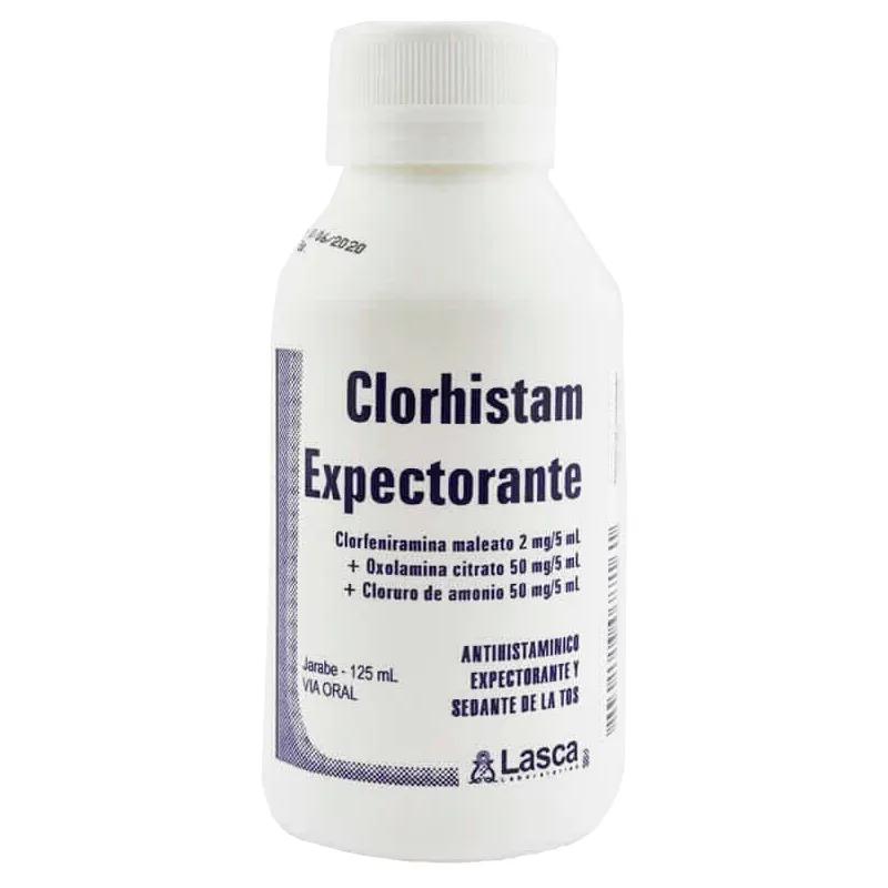Clorhistam  Expectorante Clorfeniramina Maleato 2 mg/5 mL - Jarabe de 125 mL