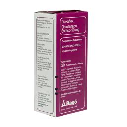 Dioxaflex diclofenaco sódico 50mg - Caja de 20 comprimidos recubiertos