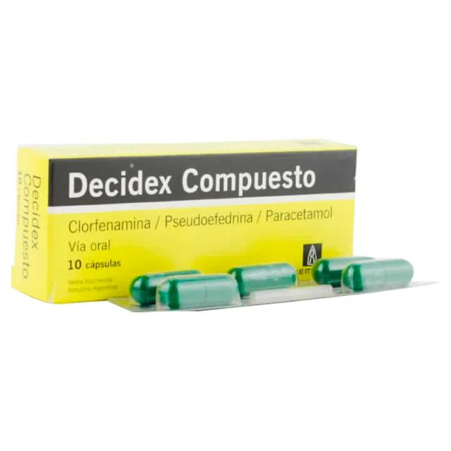Image miniatura de Decidex-Compuesto-Clorfenamina-Pseudoefedrina-Paracetamol-Caja-de-10-capsulas-47129.webp