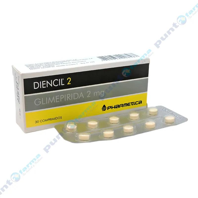 Diencil 2 Glimepirida 2 mg - Caja de 30 comprimidos