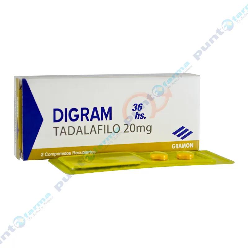 Digram Tadalafilo 20 mg - Caja de 2 comprimidos