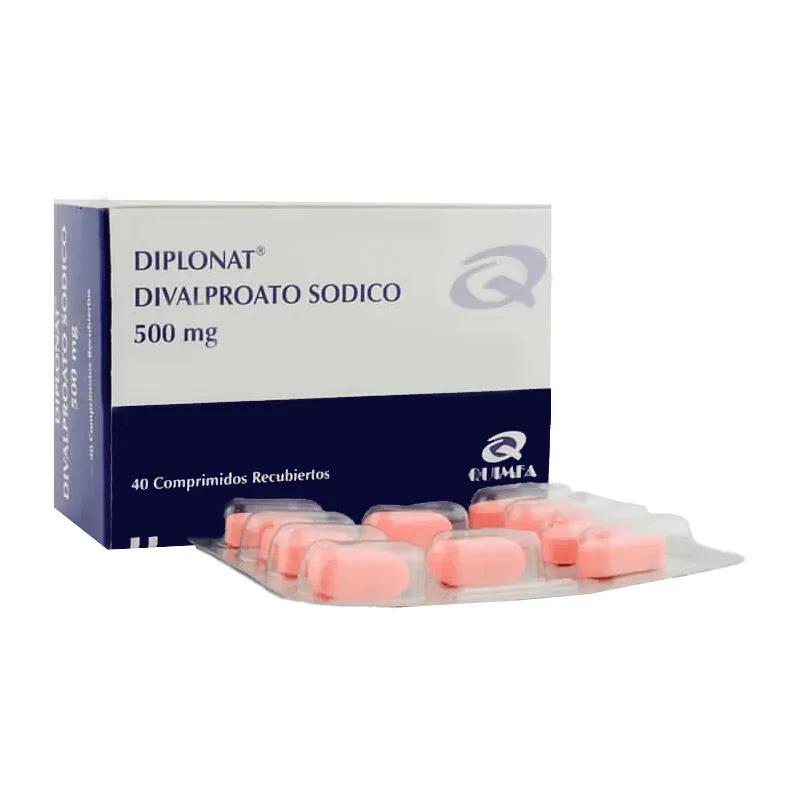 Diplonat Divalproato Sodico 500mg - Caja de 40 comprimidos recubiertos