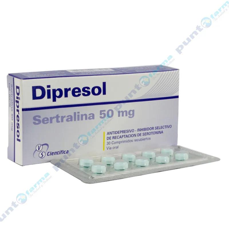 Dipresol Sertralina 50 mg  - Caja de 30 comprimidos