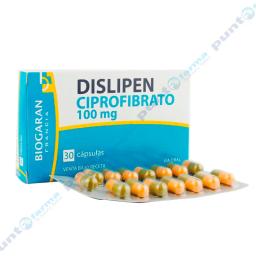 Dislipen - Ciprofibrato 100 mg - Caja de 30 Cápsulas