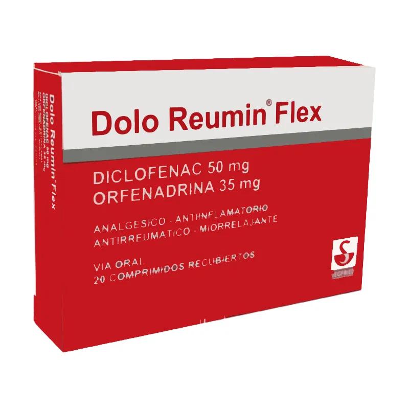 Dolo Reumin Flex Diclofenac 50 mg - Caja de 20 comprimidos recubiertos