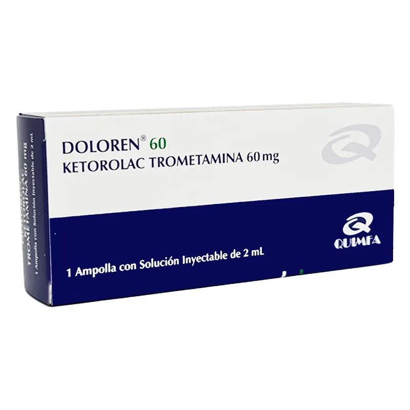 Doloren Ketorolac Trometamina 60 mg - Cont 1 ampolla de 2 mL
