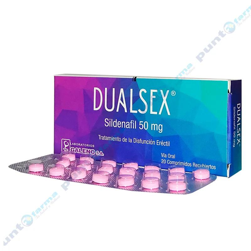 Dualsex Sildenafil 50mg - Caja de 20 comprimidos