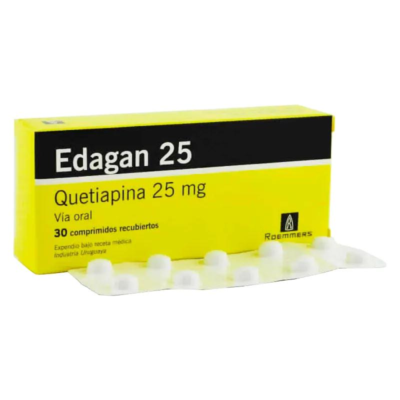 Edagan 25 Quetiapina 25mg - Cont. 30 Comprimidos Recubiertos