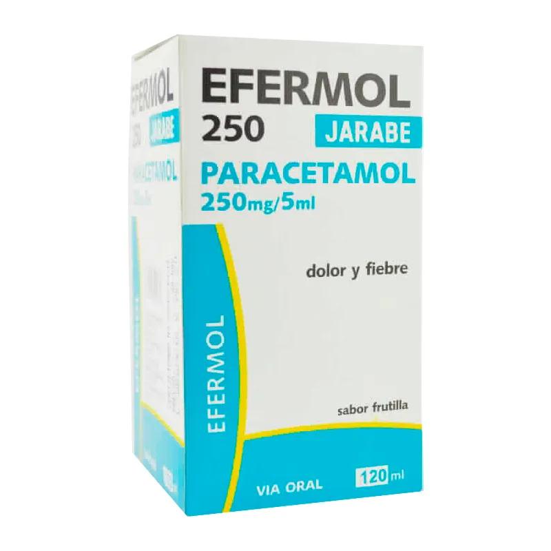 Efermol 250 Paracetamol 250mg/5ml - Jarabe de 120 ml + Jeringa dosificadora