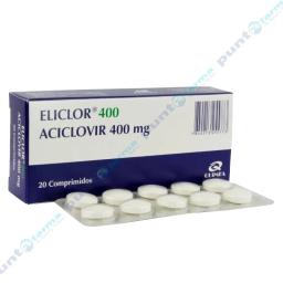 Eliclor 400 Aciclovir 400mg - Cont.  20 comprimidos