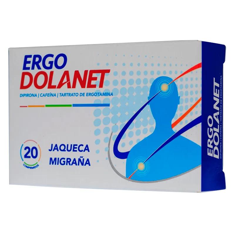 Ergo Dolanet Jaqueca Migraña - Caja de 20 Comprimidos
