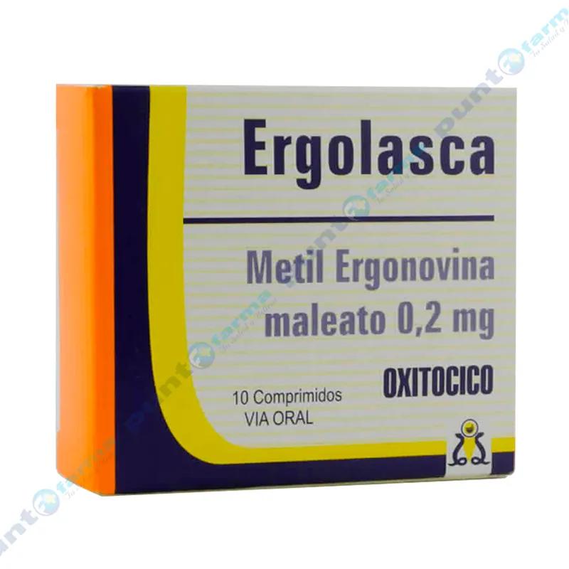 Ergolasca Metil Ergonovina Maleato 0,2 mg - Caja de 10 comprimidos