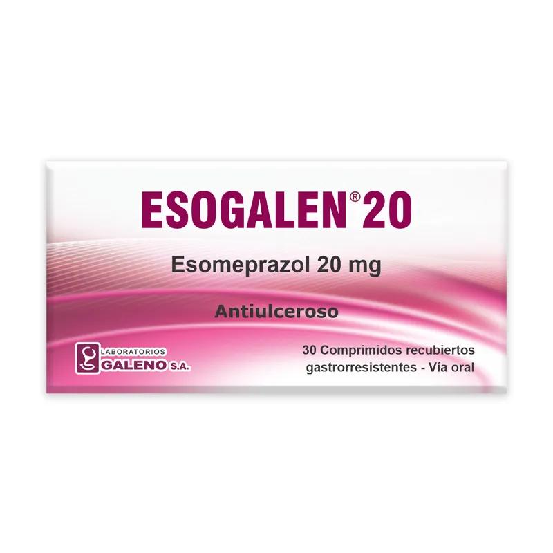 Esogalen Esomeprazol 20mg - Caja de 30 comprimidos