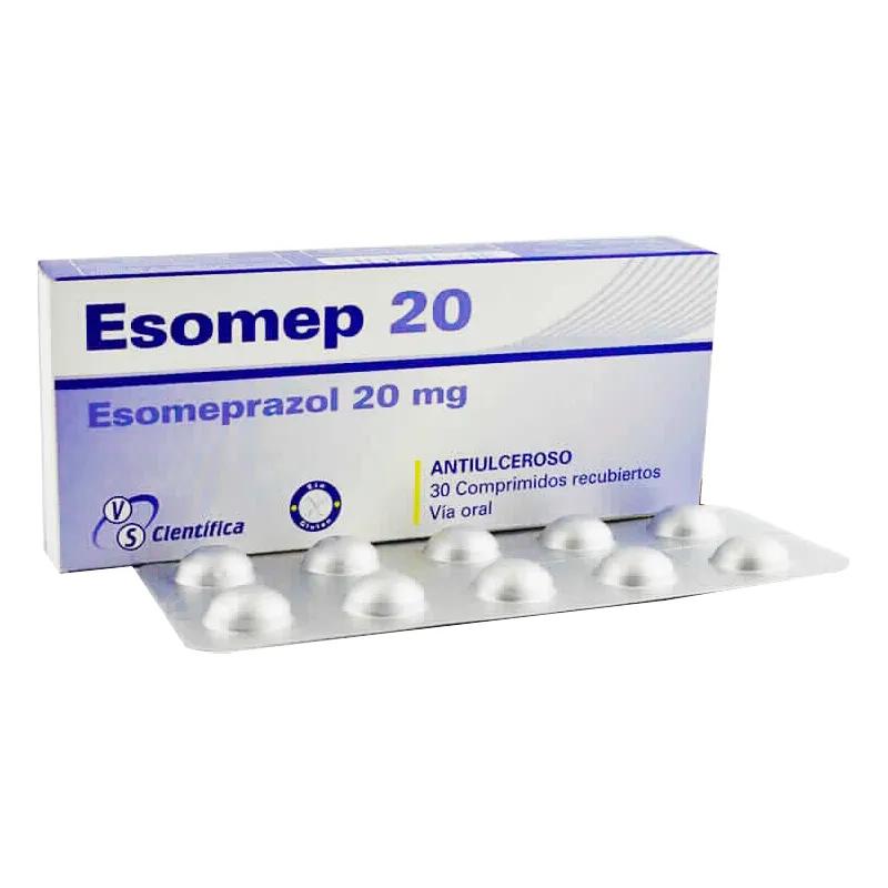 Esomep 20 esomeprazol 20mg - Caja de 30 comprimidos recubiertos